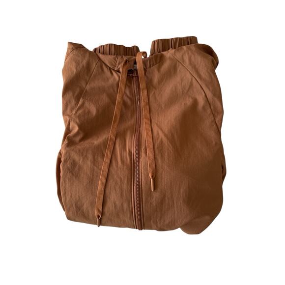 Victoria’s Secret Parachute Jacket Womens XL Slouchy Cropped Brown Bronze - Picture 14 of 16